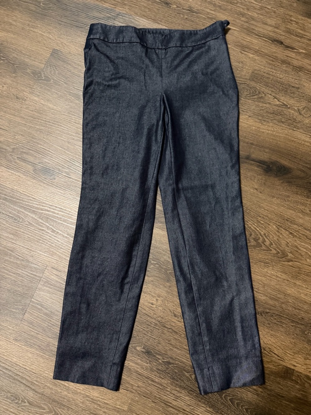 Talbot’s Women’s Dress Pants - Classic Straight Fit in dark polished denim